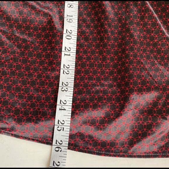 New York & Company Sleeveless Black Pattern Blouse - Picture 7 of 7